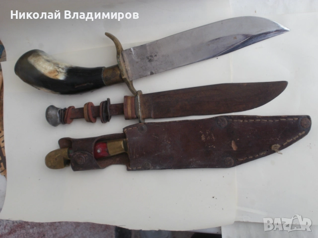 Стари Костенец ловен, Габровски ножове нож български и немски Solingen , снимка 16 - Ножове - 52902349