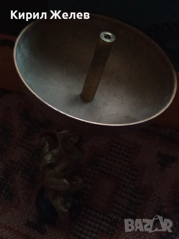 Бронзова статуетка атлас настройка на стенен часовник 50706, снимка 7 - Антикварни и старинни предмети - 53393088