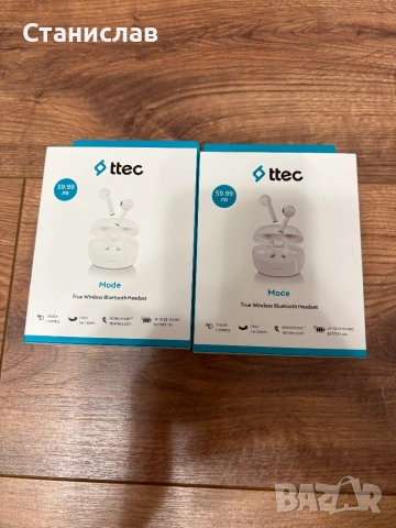 Безжички ttec слушалки-2 броя. Неотваряни 