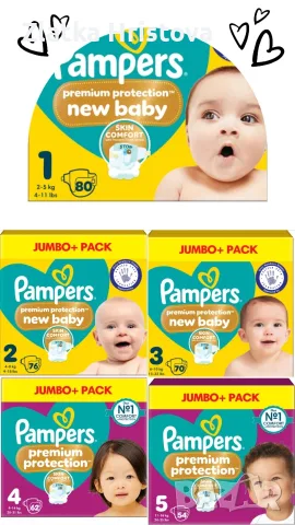 Mamia, Pampers - внос от Англия , снимка 2 - Пелени, памперси - 56202233