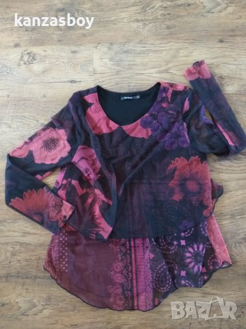 desigual - страхотна дамска блуза , снимка 4 - Блузи с дълъг ръкав и пуловери - 39971715