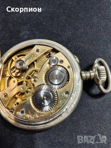 Швейцарски джобен часовник 1925г. - Класика в жанра - ПРОМОЦИЯ, снимка 12 - Джобни - 49241450