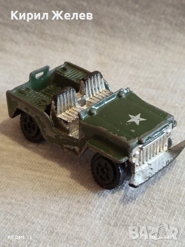 Метална количка Военен джип винтидж стил за КОЛЕКЦИЯ ДЕКОРАЦИЯ 20796