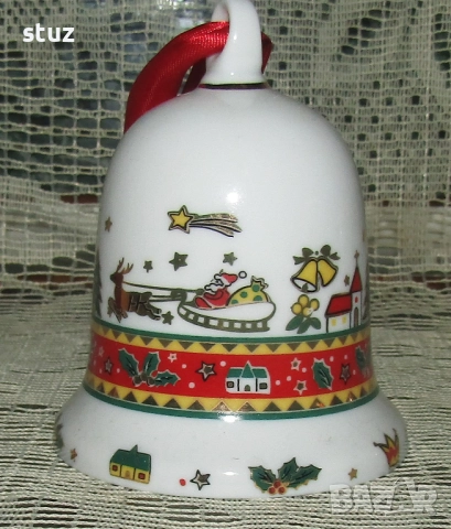 Порцеланови звънчета, камбанки, с коледни мотиви, нови, снимка 4 - Декорация за дома - 52589448