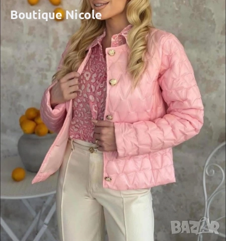 Уникално дамско яке в розово  , снимка 3 - Якета - 53714086