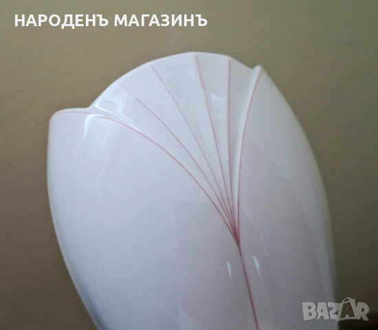 VILLEROY & BOCH - Ваза КОСТЕН ПОРЦЕЛАН цветя GERMANY, снимка 8 - Други ценни предмети - 53564267