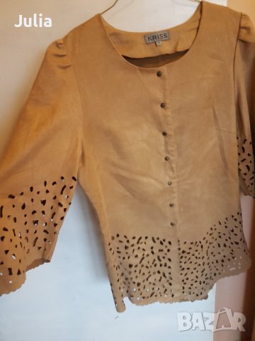 Ефектна дамска блуза, снимка 2 - Блузи с дълъг ръкав и пуловери - 39114112