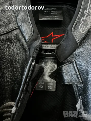 Кожено мото яке ALPINESTARS GP PLUS V2 BLACK,52-М/L ,оригинално 149.90 €, снимка 5 - Аксесоари и консумативи - 55941523