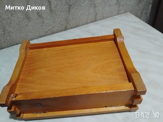 Дървена кутия като нова от соца преброена 210х148х75мм, снимка 4 - Декорация за дома - 56226421