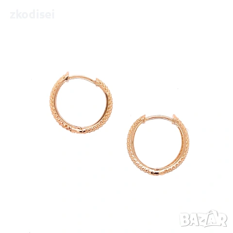 Златни обеци 1,49гр. 14кр. проба:585 модел:37746-4, снимка 2 - Обеци - 53828128