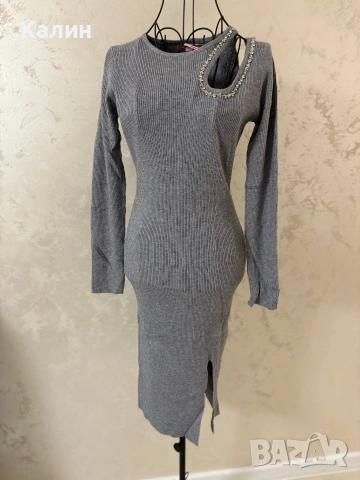 Дамска рокля плетиво - два цвята - 18€