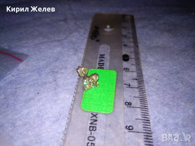 МИНИАТЮРНА СРЕБЪРНА ФЛОРАЛНА ОБЕЦА СРЕБРО ЦВЕТЕ 925 ПРОБА с БЛЕСТЯЩИ ЦИРКОНЧЕТА 32126, снимка 6 - Обеци - 40487874
