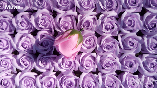 Сапунени рози, снимка 2 - Изкуствени цветя - 35947886