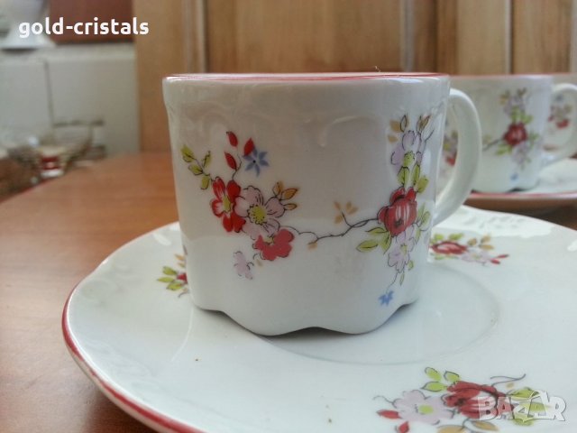 Стар български порцелан чаши за кафе, снимка 2 - Антикварни и старинни предмети - 34262267