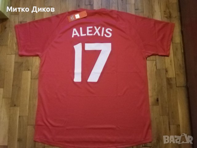 Футболна тениска на Арсенал нова с етикет официален продукт №17 Алексис размер ХХЛ