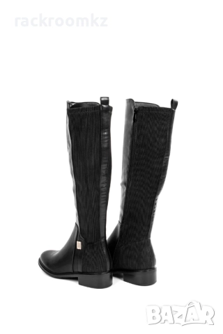 РАЗПРОДАЖБА! -50% на дамски ботуши с ластик в черен цвят модел: 0-290 black, снимка 2 - Дамски ботуши - 52943354