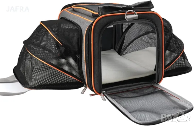 Транспортна Клетка за Домашни Животни - Разтегателна, Вентилирана, Олекотена Подходяща за Пътуване, снимка 5 - Други стоки за животни - 48669648