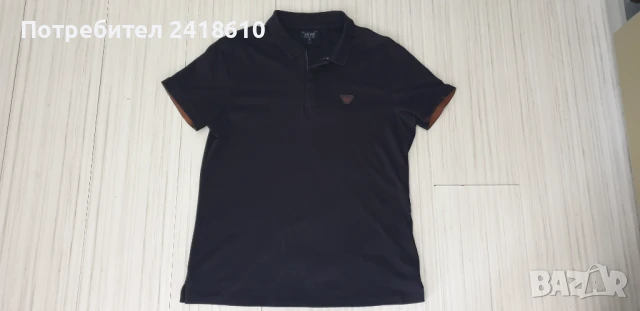 Armani Jeans AJ Badge Logo 3/4 Zip Stretch Cotton Mens Size M  ОРИГИНАЛ! Мъжка Тениска!, снимка 14 - Тениски - 51271734