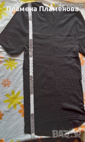 Тениска ТЪМНОСИНЯ плътна, снимка 1