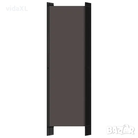 vidaXL Параван за стая, 5 панела, антрацит, 250x180 см, снимка 3 - Паравани - 56146703