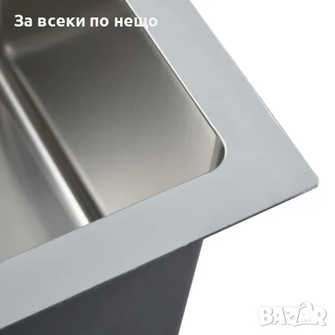 Ръчно изработена кухненска мивка с отвор за смесител, инокс Код P314, снимка 7 - Мивки - 49788695