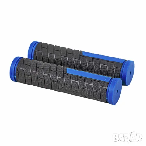 Черно сини велосипедни дръжки 132 mm с отвор 21 mm, снимка 3 - Аксесоари и консумативи - 55866681