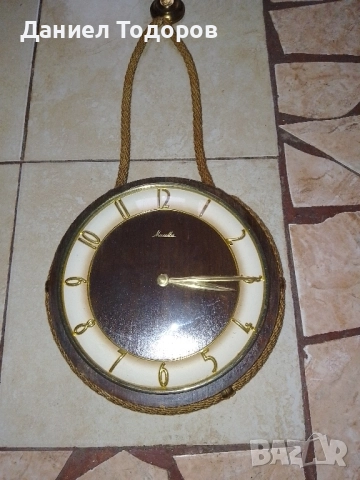 Стар Германски Стенен Механичен Часовник -Маите- Работи Точно , снимка 11 - Антикварни и старинни предмети - 51718561