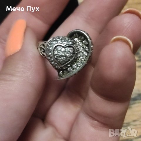 Сребърен пръстен (159), снимка 8 - Пръстени - 40940421