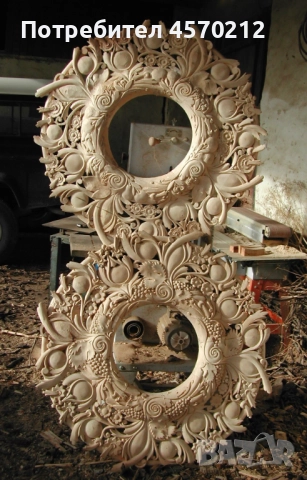 Дърворезба, Розета Слънце, Пано за стена или таван, Ръчна изработка по поръчка, Дърворезба Слънце, снимка 10 - Декорация за дома - 51440697