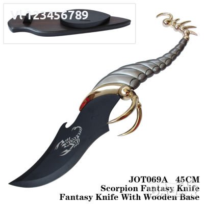 Декоративен нож - Scorpion Hunter Knife  на  декоративна стойка, снимка 3 - Ножове - 40739567
