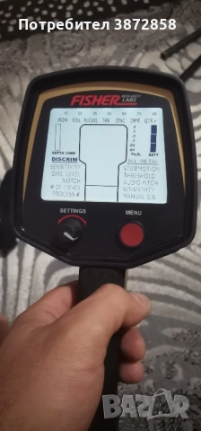 металотърсач fisher f75+ със 2 сонди  и слушалки 