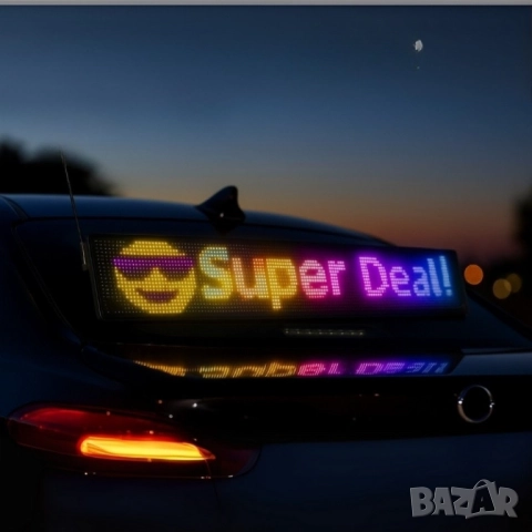 Динамичен мигащ екран с LED светлина за коли и реклами, снимка 2 - Друга електроника - 51947572