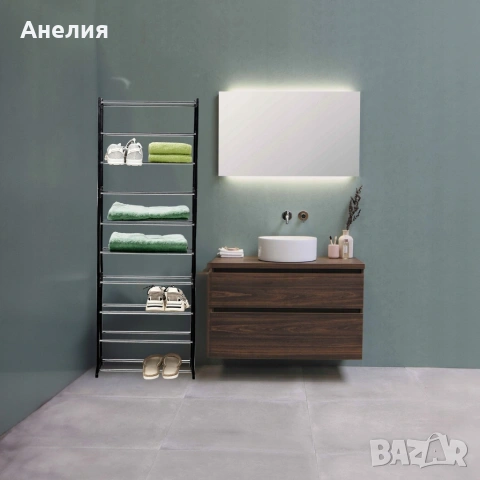 Метален органайзер за обувки XXL, 10 нива, за 30 чифта, снимка 2 - Други стоки за дома - 53774224