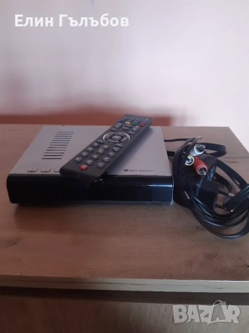 Приемник на Булсатком комплект- дистанционно, адаптер и карта