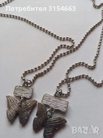 Комплект колиета пеперуди , снимка 5 - Бижутерийни комплекти - 49497605