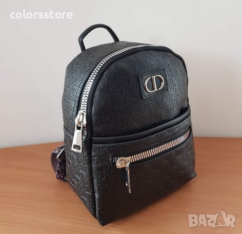 Черна раница  Cristian Dior код SG 536, снимка 3 - Раници - 33708598