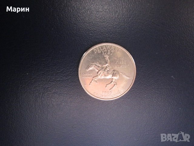 Първите 5 двадесет и пет центови монети от серията ”50 щата на Америка“ 1999г., снимка 7 - Нумизматика и бонистика - 41840046