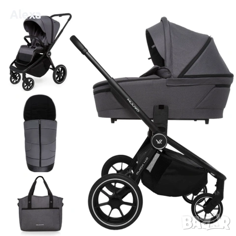 Бебешка количка 2в1 Muuvo Quick 4.0 Iron Graphite Отлично състояние