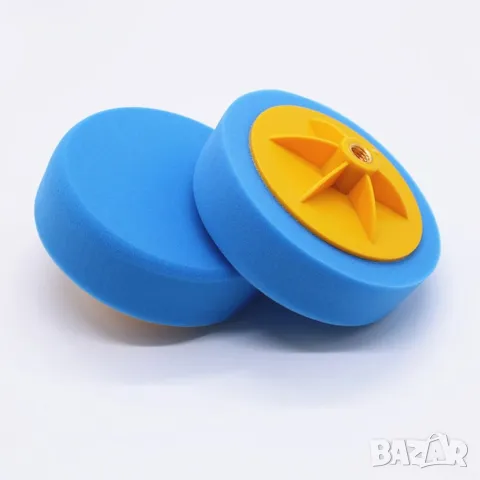 Гъба за полиране 140мм - PG62 Сива, бордо, жълта, синя, снимка 4 - Аксесоари и консумативи - 49324098