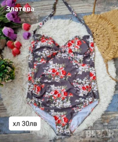 Бански на цветя XL нов!, снимка 1