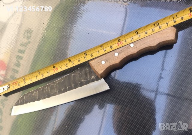Турция- ловен,ръчно кован нож кожен калъф, 150х275 мм, снимка 3 - Ножове - 42199077