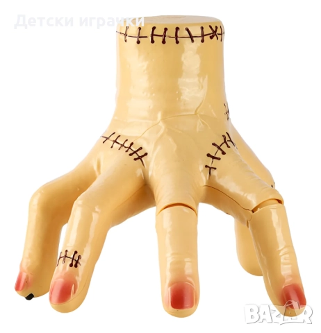 Пълзяща ръка със светлини и сензор, Семейство Адамс, Забавна играчка за шеги с лека музика, снимка 7 - Други - 52815476