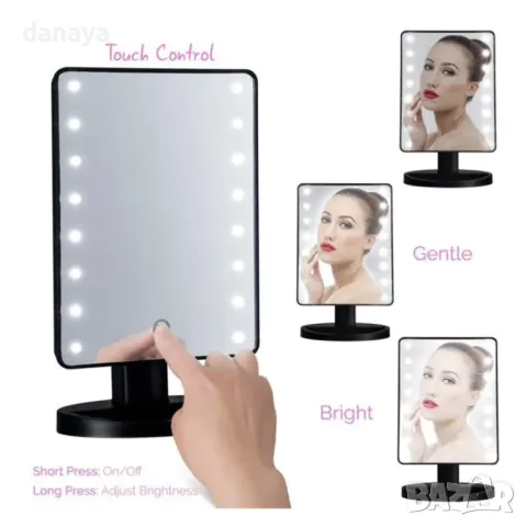 5574 Настолно огледало с LED осветление и USB кабел, снимка 3 - Други - 48509231