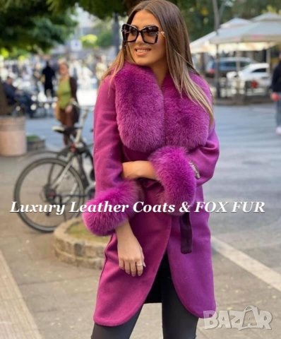 Дамско палто от естествен косъм лисица , снимка 3 - Палта, манта - 34851464