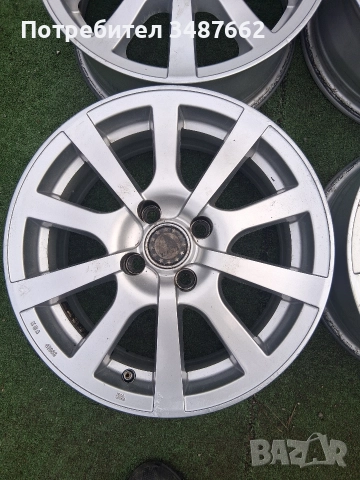 Алуминиеви джанти 4×100 6.5J ×15 ет38 ц.57.1мм PLATIN , снимка 4 - Гуми и джанти - 52679176