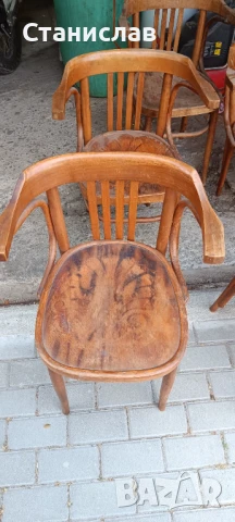 Ретро комплект виенски столове тонет, снимка 3 - Антикварни и старинни предмети - 50751137