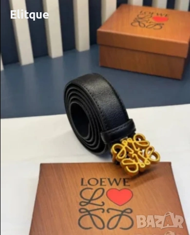 колани от естествена кожа в кутия 3см loewe, снимка 3 - Колани - 53480506