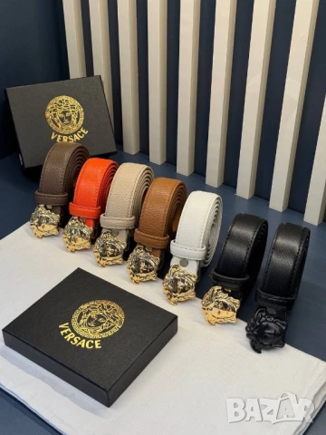 колани от естествена кожа в кутия versace 