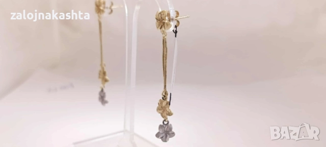 Златни обеци-3,24гр/14кр, снимка 6 - Обеци - 52128355