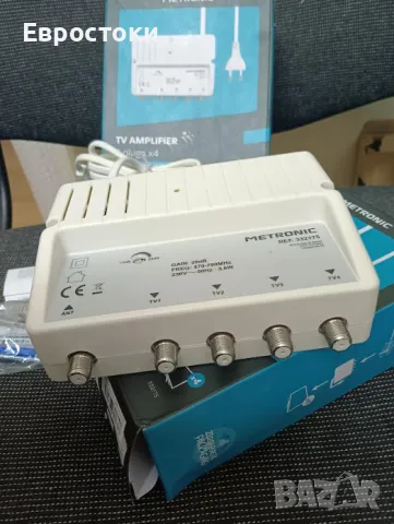 Усилвател на сигнала METRONIC 332175, 4-лентов усилвател за телевизионна антена с 4G/5G съвместимост, снимка 6 - Приемници и антени - 49583494